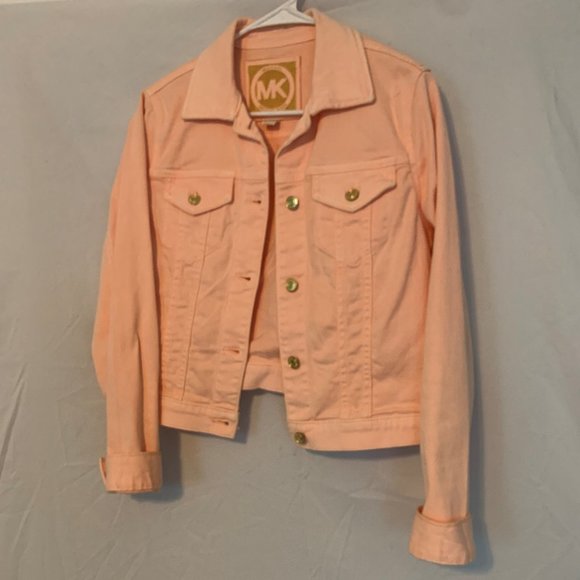 Light Coral Michael Kors Denim Jacket - Picture 1 of 1